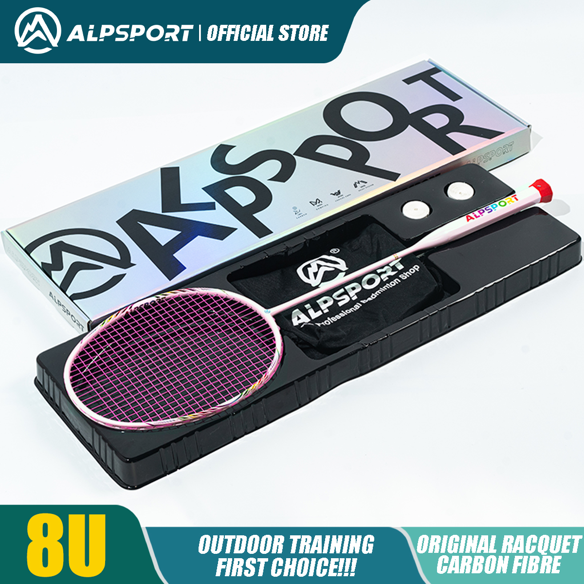 Badminton Anime - BBQ2.0 8U Ultralight 52g T800 Bow