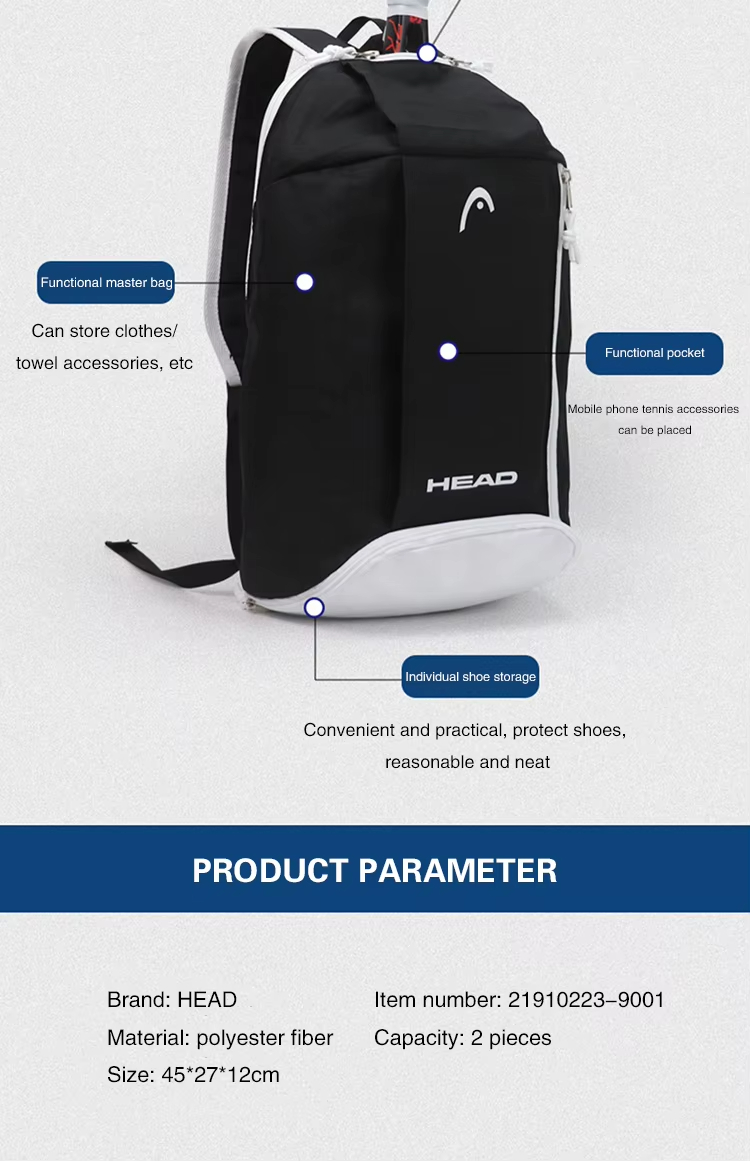 HEAD Tennis Racket Bag Large C - огляд і ціна Badminton World