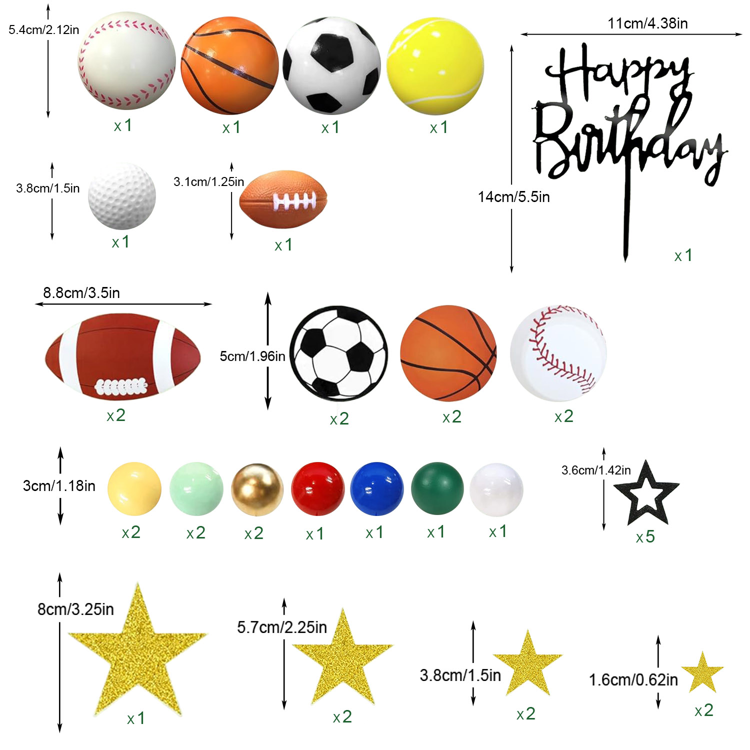 37 PCS Sports Cake Toppers Spo - огляд і ціна Badminton Anime