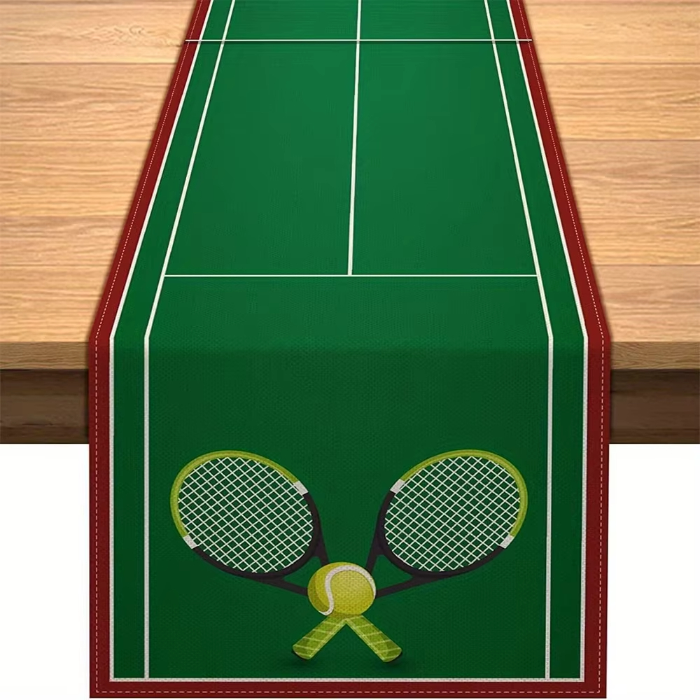 Tennis Court Theme Table Runne - огляд і ціна Badminton Anime