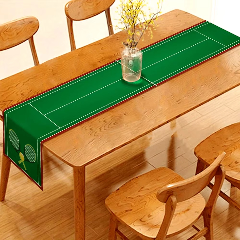 Tennis Court Theme Table Runne - огляд і ціна Badminton Anime