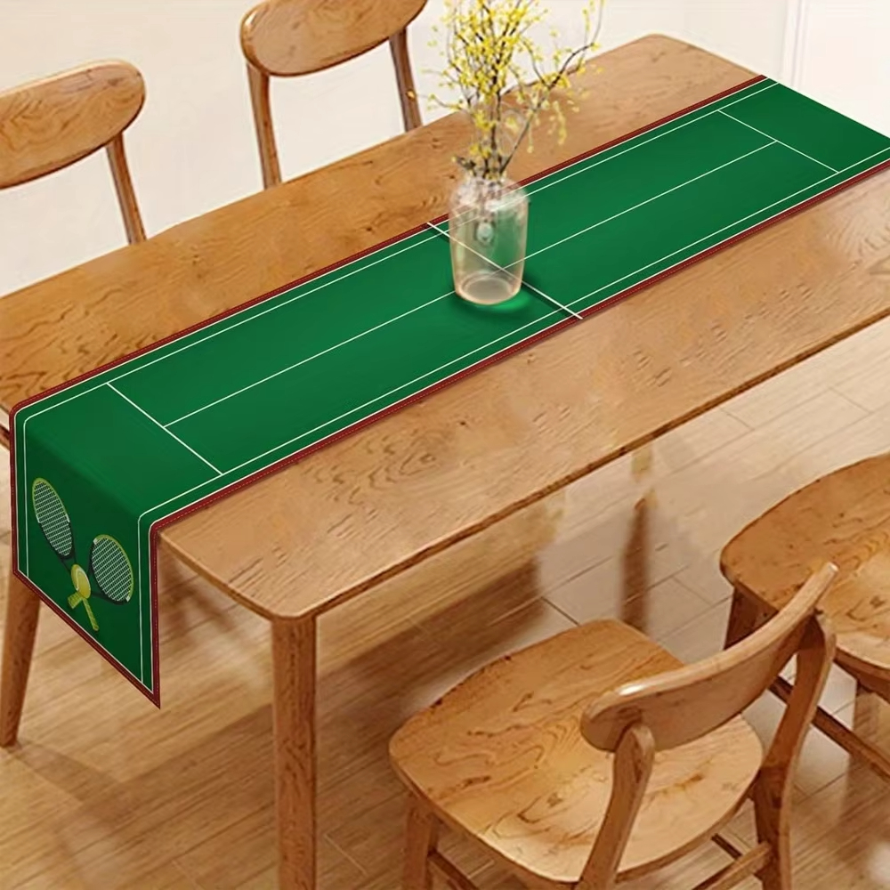 Tennis Court Theme Table Runne - огляд і ціна Badminton Anime
